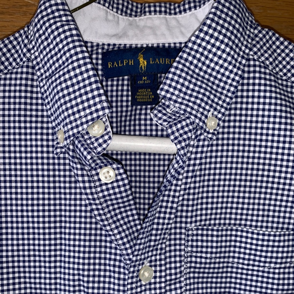 Short Sleeve Gingham Shirt